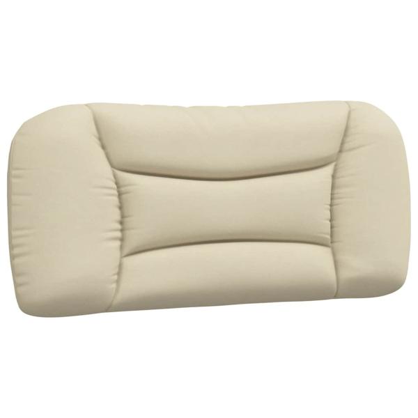Bett mit Matratze "Hvar" Creme 90x190 cm Stoff