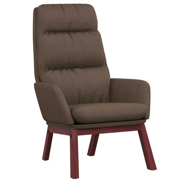 Relaxsessel mit Hocker Taupe Stoff