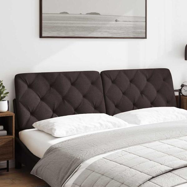 ARDEBO.de - Kopfteil-Kissen Dunkelbraun 180 cm Stoff