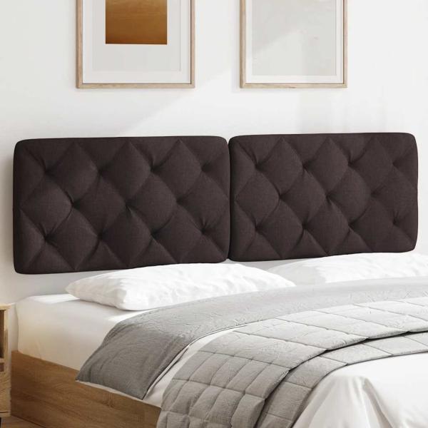 Kopfteil-Kissen Dunkelbraun 180 cm Stoff