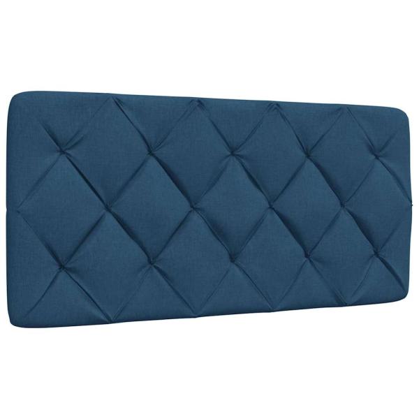 Bett mit Matratze Blau 100x200 cm Stoff