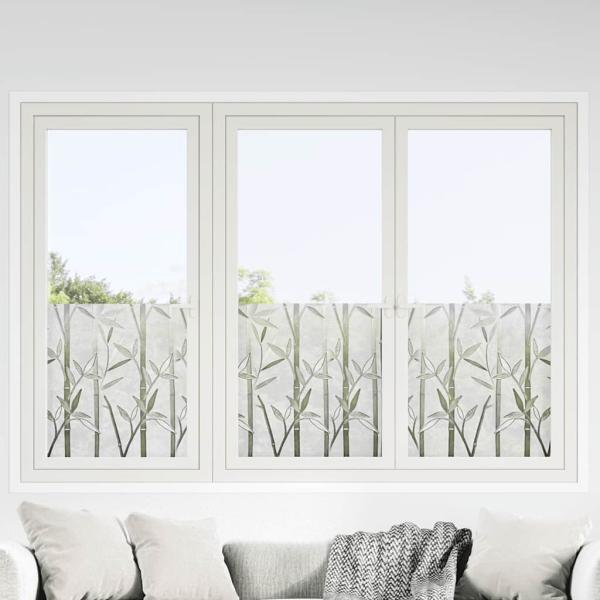 ARDEBO.de - Fensterfolien 4 Stk. Matt Bambus-Muster PVC