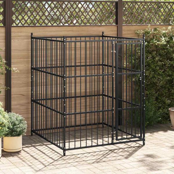 ARDEBO.de - Outdoor-Hundezwinger 150 x 150 x 185 cm