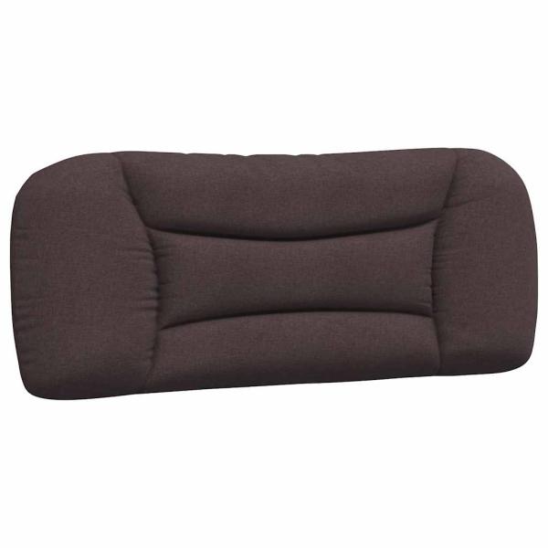Bettgestell ohne Matratze "Hvar" Dunkelbraun 100x200 cm Stoff