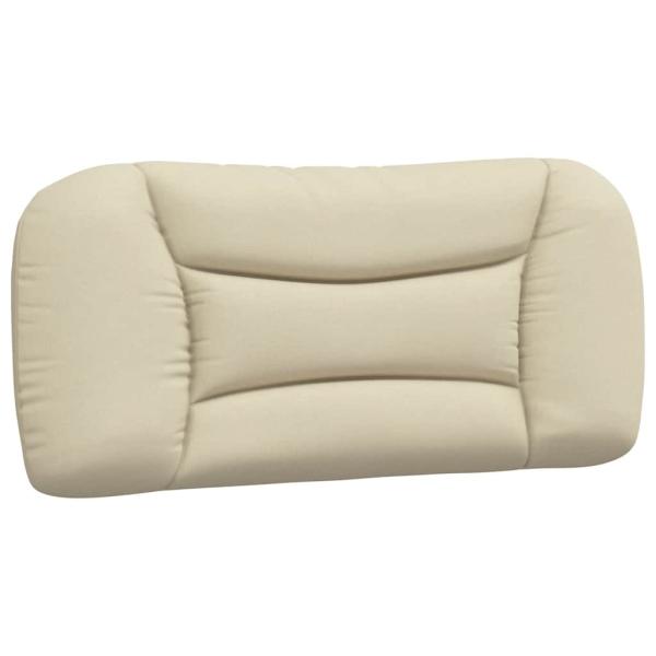 Bettgestell ohne Matratze "Hvar" Creme 90x190 cm Stoff