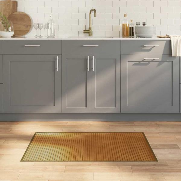 ARDEBO.de - Teppich Rechteckig Braun 60x100 cm Bambus