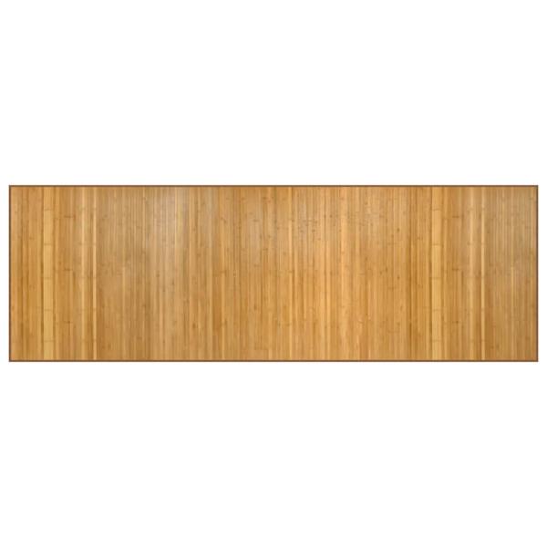 Teppich Rechteckig Natur 100x300 cm Bambus