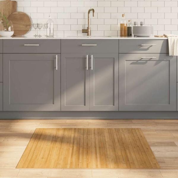 ARDEBO.de - Teppich Rechteckig Natur 80x100 cm Bambus