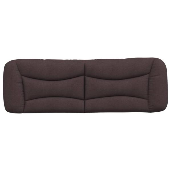Kopfteil-Kissen "Hvar" Dunkelbraun 160 cm Stoff