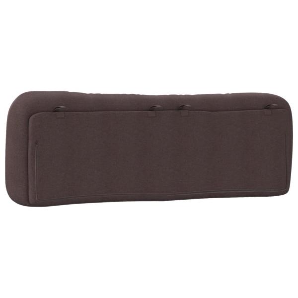 Kopfteil-Kissen "Hvar" Dunkelbraun 160 cm Stoff