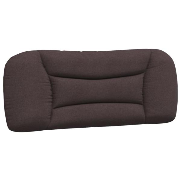 Bett mit Matratze "Hvar" Dunkelbraun 100x200 cm Stoff