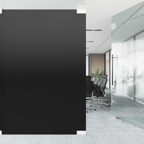 Fensterfolien 5 Stk. Statisch Matt Schwarz PVC