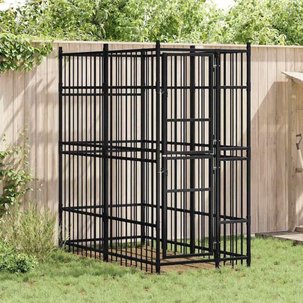 ARDEBO.de - Outdoor-Hundezwinger Stahl 1,84 m²