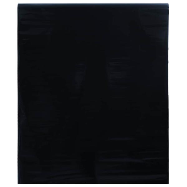 Fensterfolie Statisch Matt Schwarz 90x500 cm PVC