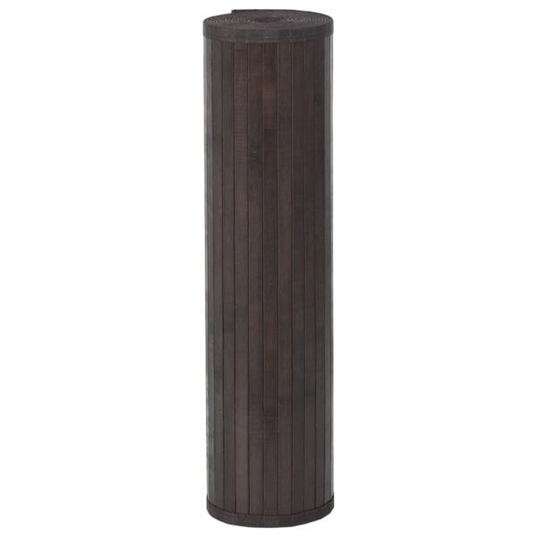 Teppich Rechteckig Dunkelbraun 60x100 cm Bambus
