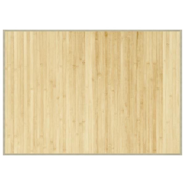 Teppich Rechteckig Hell Natur 70x100 cm Bambus