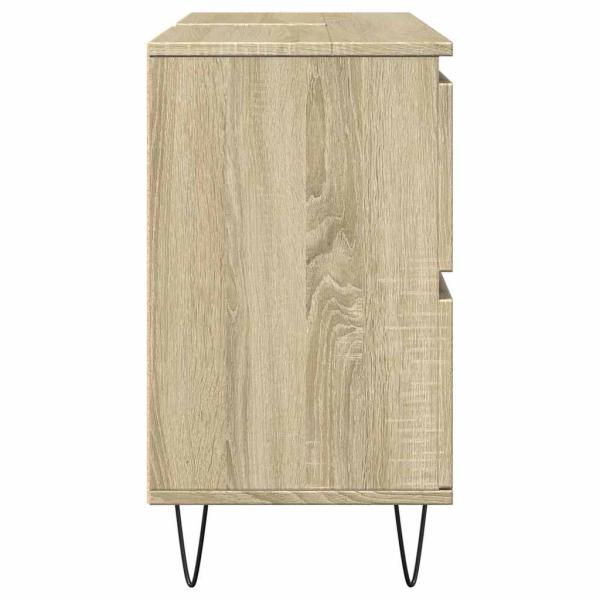 Badschrank Sonoma-Eiche 80x33x60 cm Holzwerkstoff