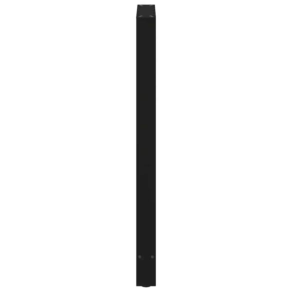 Bartischbeine Schwarz 2 Stk. 60x(110-111) cm Stahl