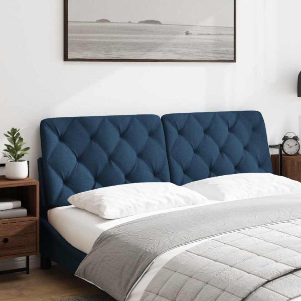 ARDEBO.de - Kopfteil-Kissen Blau 160 cm Stoff