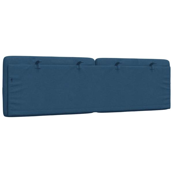 Kopfteil-Kissen Blau 160 cm Stoff
