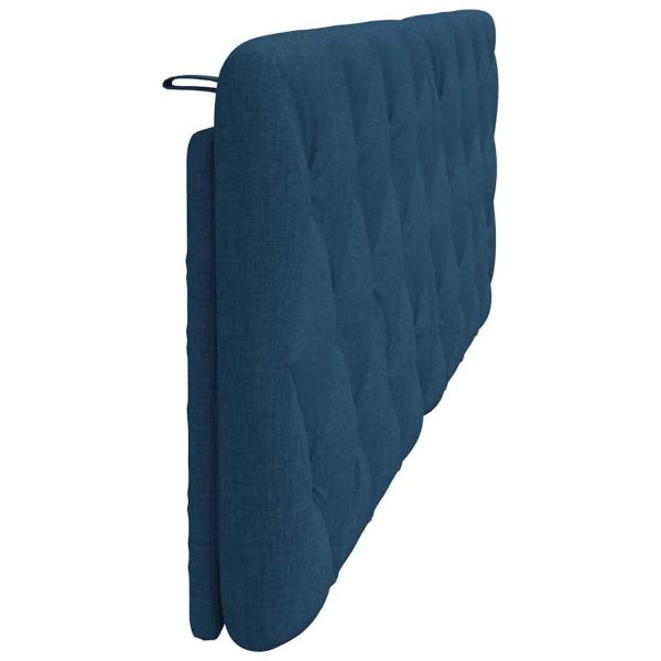 Kopfteil-Kissen Blau 160 cm Stoff