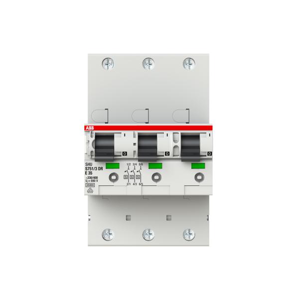 ABB Hauptleitungsschutzschalter 3-polig "SHU" 35 A 25 kA selektiv