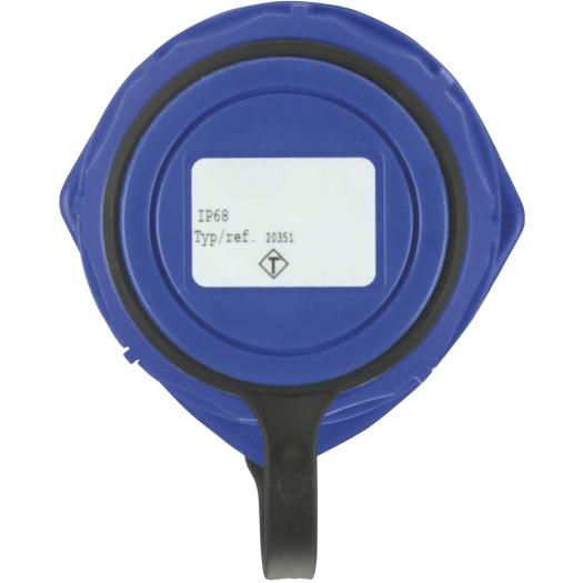 JÄGER SIROX Druckwasserdichte Einbau-Steckdose "oval" blau SiRoX Steckdosenkombination