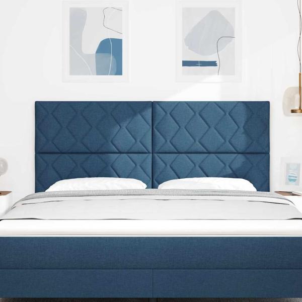 Kopfteil Dunkelblau 180 cm Stoff