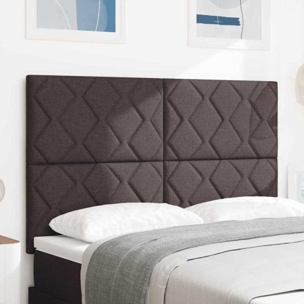 ARDEBO.de - LED Kopfteil Braun 160 cm Stoff