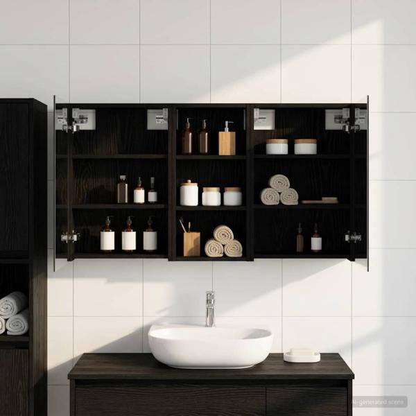 ARDEBO.de - Badezimmerschrank-Set 3 stk. 110 x 10,5 x 60,5 cm Holzwerkstoff