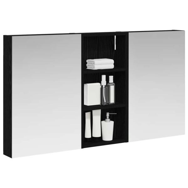 Badezimmerschrank-Set 3 stk. 110 x 10,5 x 60,5 cm Holzwerkstoff
