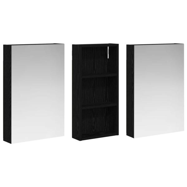 Badezimmerschrank-Set 3 stk. 110 x 10,5 x 60,5 cm Holzwerkstoff