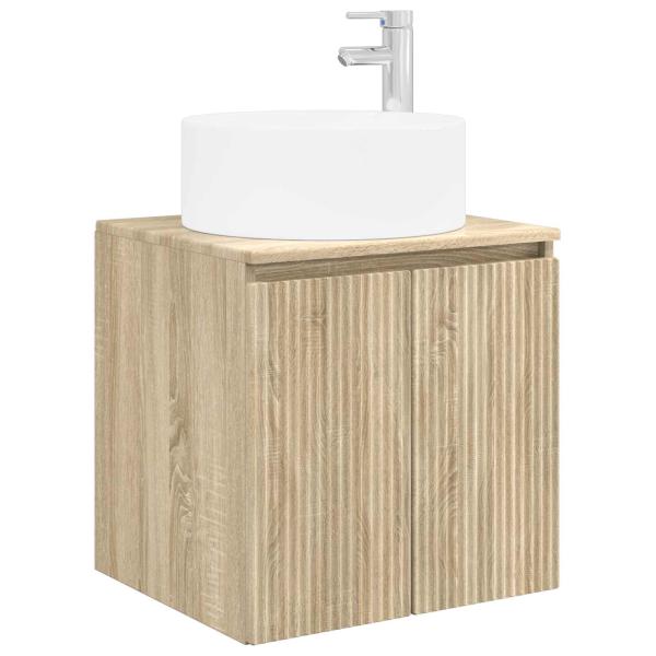 Badezimmerschrank-Set 5 stk. Sonoma-Eiche Holzwerkstoff