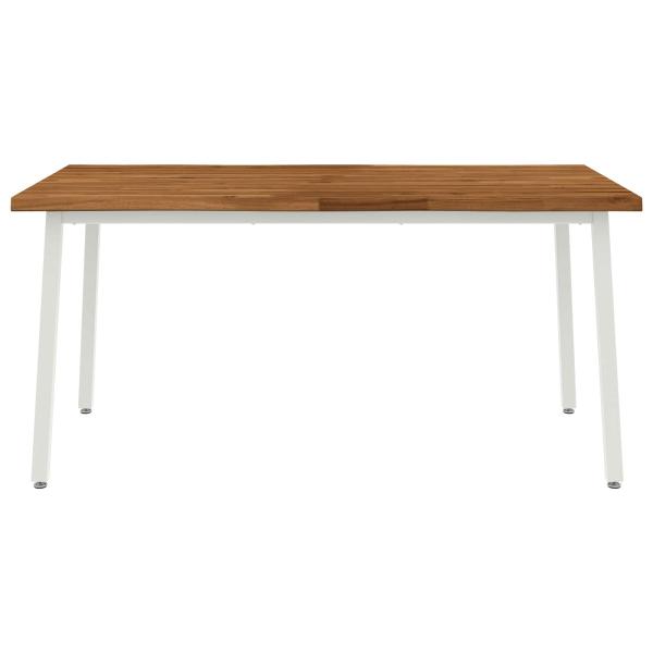Live Edge Esstisch 160 x 70 x 75 cm Massivholz Akazie Natur