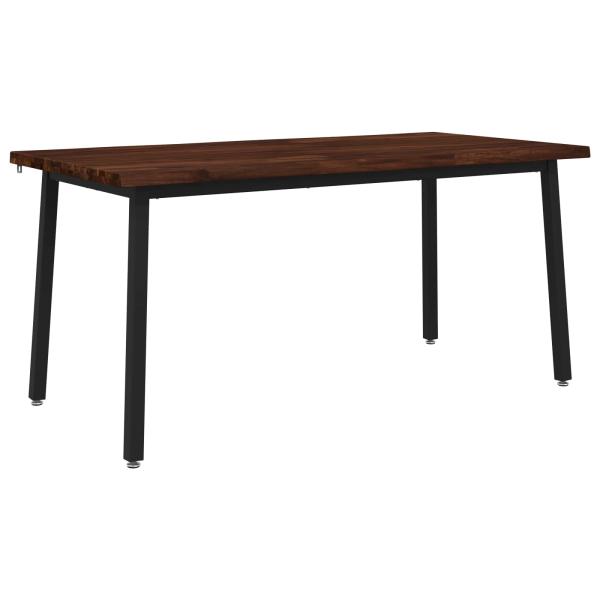 Live Edge Esstisch 160 x 90 x 75 cm Massivholz Akazie