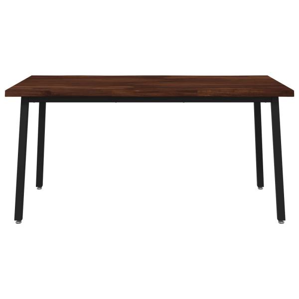 Live Edge Esstisch 160 x 90 x 75 cm Massivholz Akazie