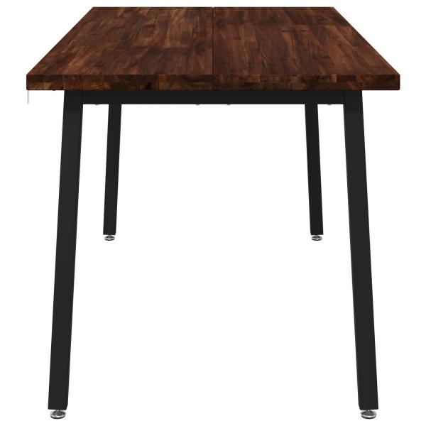 Quadratischer Esstisch 160 x 70 x 75 cm Massivholz Akazie