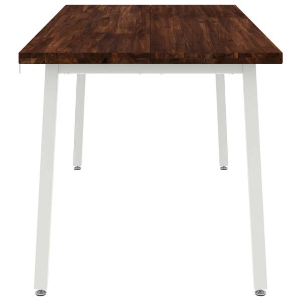 Quadratischer Esstisch 160 x 70 x 75 cm Massivholz Akazie