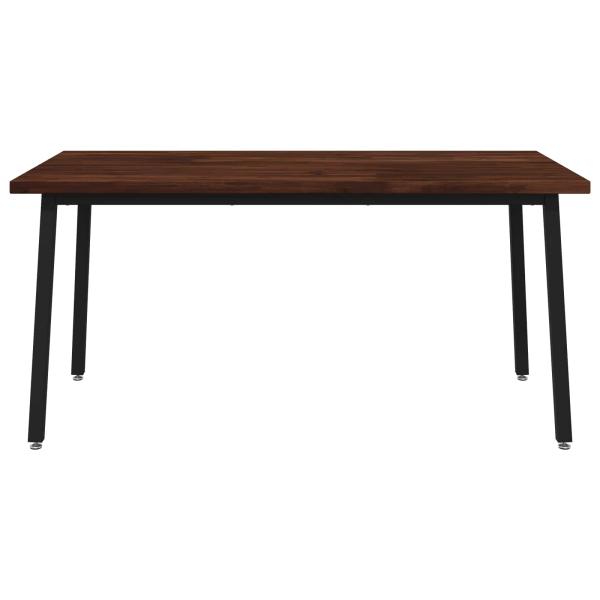 Quadratischer Esstisch 160 x 80 x 75 cm Massivholz Akazie