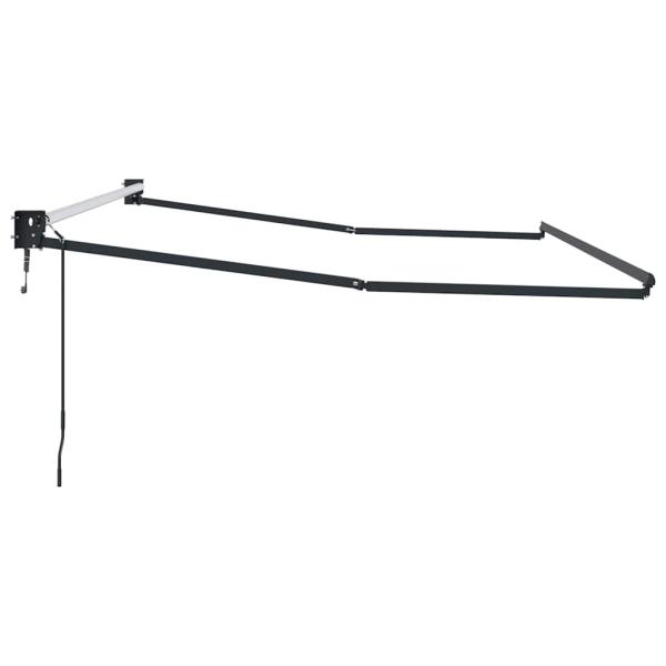 Ausziehbarer Sonnenschirmrahmen Anthrazit 300 x 250 cm