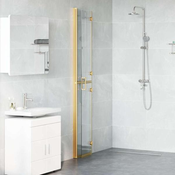 Walk-In Duschwand Gold 70 x 6,5 x 190 cm