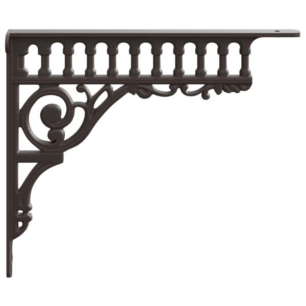 Wandregalhalterungen 12 stk. Antikbraun 27,5 x 23 x 4 cm Stahl