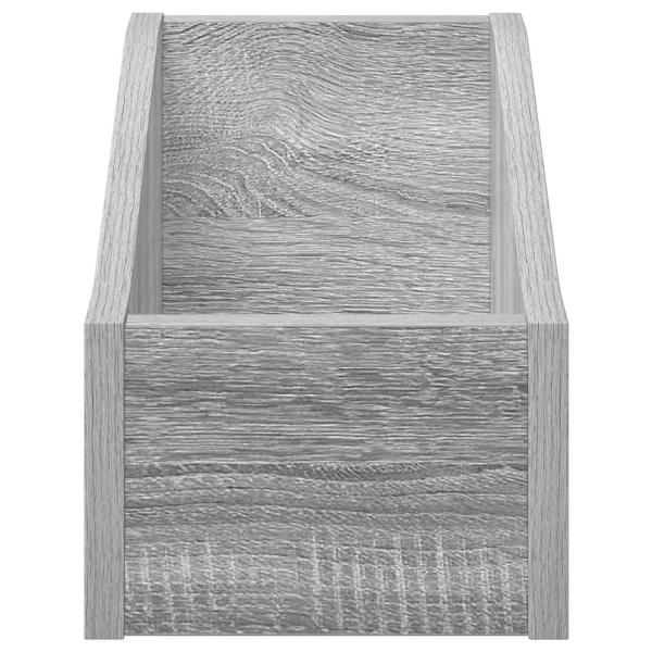 LP Plattenbox 2 stk. Sonoma-Grau 18 x 32 x 18 cm Holzwerkstoff