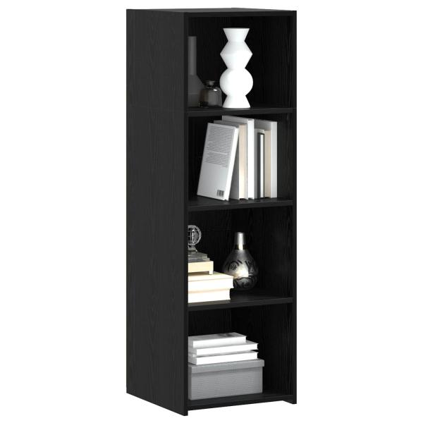 Highboard Schwarz Eichen-Optik 40 x 41 x 124 cm Holzwerkstoff