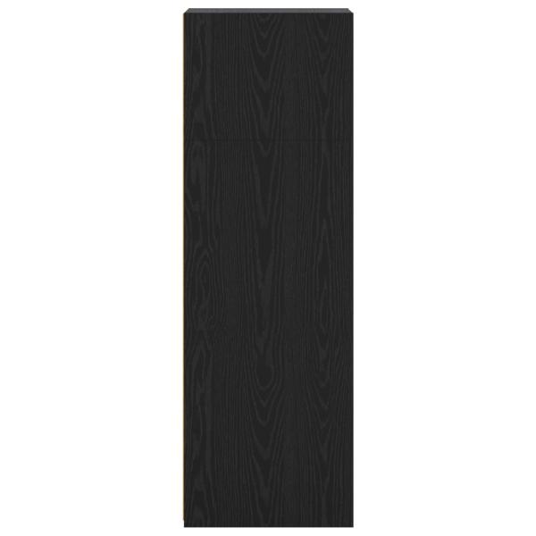 Highboard Schwarz Eichen-Optik 40 x 41 x 124 cm Holzwerkstoff