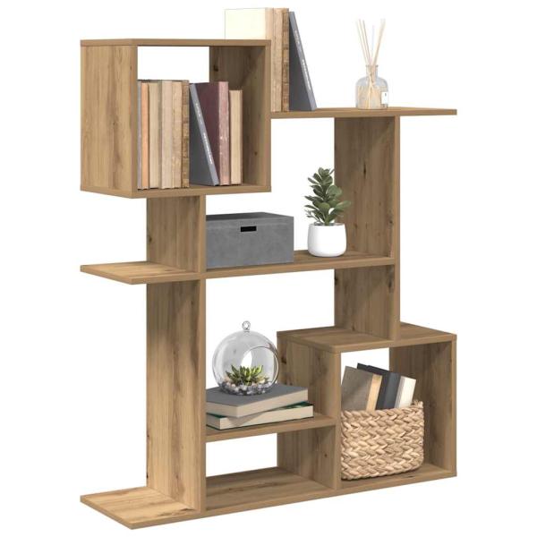 ARDEBO.de - Raumteiler-Bücherregal Artisan-Eiche 92x29x112 cm Holzwerkstoff