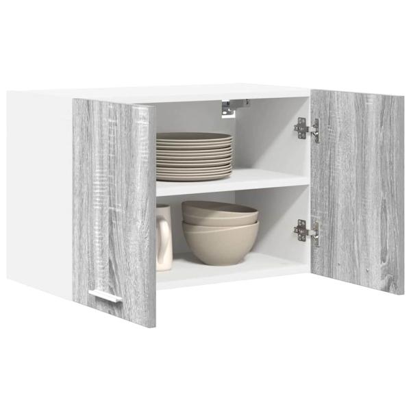 Hängeschrank Grau Sonoma und Weiß 60 x 31 x 40 cm Holzwerkstoff