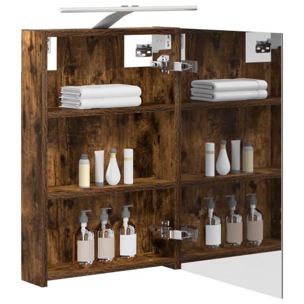 Badezimmerspiegelschrank Geräucherte Eiche 40 x 10,5 x 60,5 cm