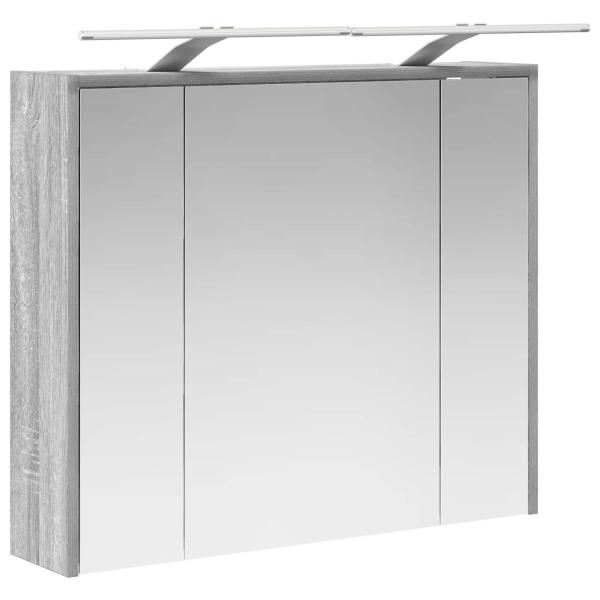 Badezimmerspiegelschrank Sonoma-Grau 73,5 x 16 x 62,5 cm