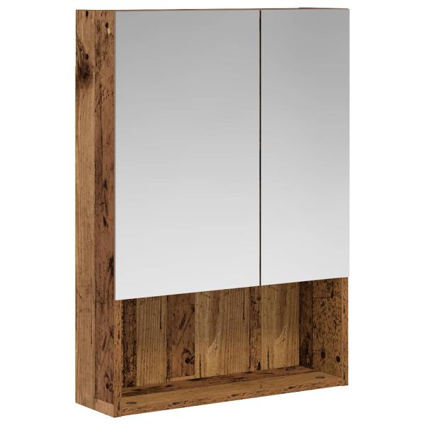 Badezimmerspiegelschrank Altholz 50 x 14,5 x 70 cm